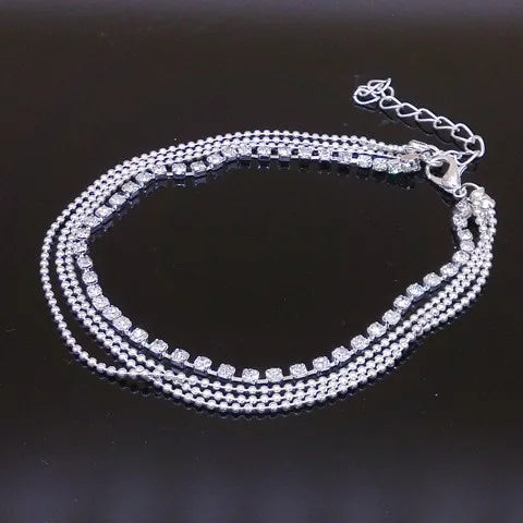New Personalized Butterfly Pendant Anklet Summer Beach Leg Chain Handcrafted Anklet Gold And Silver Headwear Wholesale And Retai