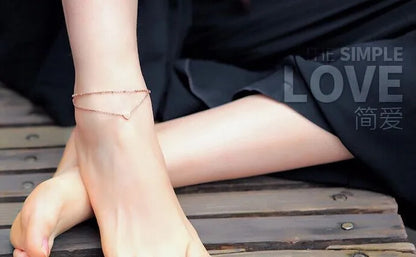 New Personalized Butterfly Pendant Anklet Summer Beach Leg Chain Handcrafted Anklet Gold And Silver Headwear Wholesale And Retai