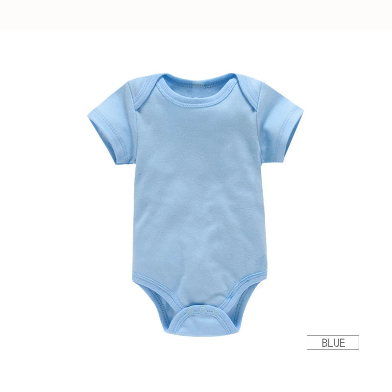 3PCS/Lot Baby Clothes Boy/Girl Baby Bodysuit Summer Clothes Solid Color Romper Soft Cotton Jumpsuit For Newborns Clothing 2021