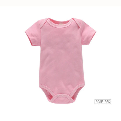 3PCS/Lot Baby Clothes Boy/Girl Baby Bodysuit Summer Clothes Solid Color Romper Soft Cotton Jumpsuit For Newborns Clothing 2021