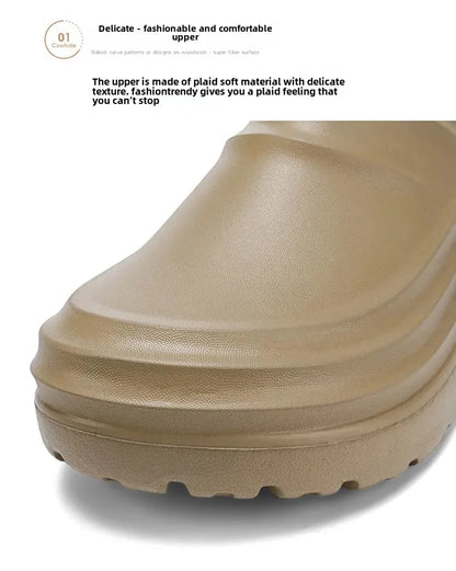 Waterproof Cotton Chef Shoes For Men Anti-Slip Work Footwear Warm Comfortable Kitchen Specialized Shoes With EVA Outsole