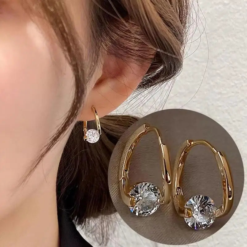 925 Silver Needle Korean Fashion Crystal Flower Earrings For Women Jewelry 2026 Trending New Luxury Zircon Flowers Stud Earrings