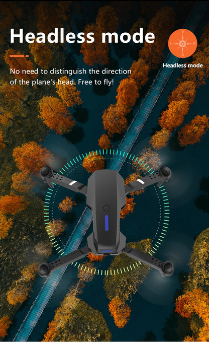 2026 RC Foldable Quadcopter Dron Helicopter Toys Gift E88 Pro WIFI FPV Drone Wide Angle Mini Drone with Height Hold