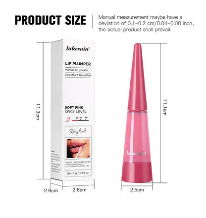 Instant Plumping Lip Oil Plump Lip Oil Hydrating Glossy Non-Drying And Non-Sticky Long-Lasting Moisture Moisturizing Lip Gloss