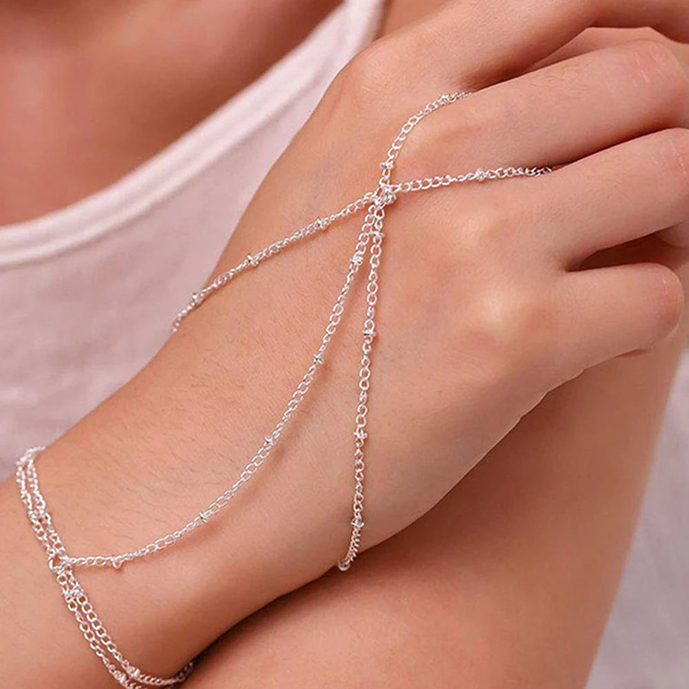 Stainless Steel Bracelet Simple Fashion New Design Wear Bracelet Ring Fine Bracelet For Women Jewelry Elegant Luxury Noble Gifts