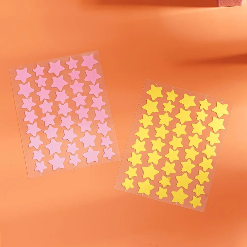 40pcs Hydrocolloid Colorful Pimple Patches Pimple Cover Sticker Star Shaped Invisible Pimple Cover Removal Pimple Patch