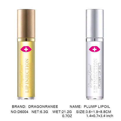 Lip Plumping Oil Moisturizes, Hydrates, and Adds Color as a Base for Lip Care. Glass Lip, Pouty Lips, Glossy Mirror-Like, Gentle, Colorless Lip Oil