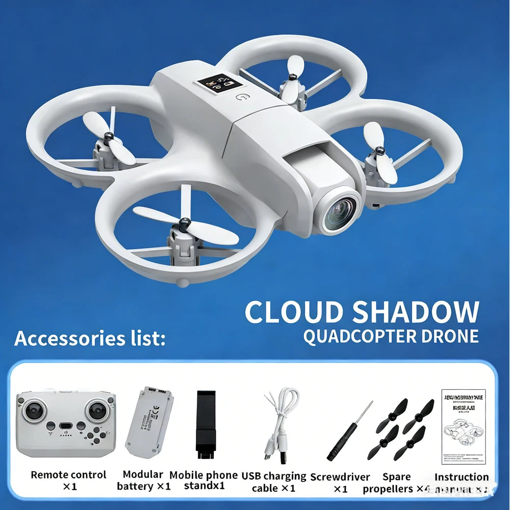 New Hot Mini Drone WIFI FPV Hover Professional 4K Camera Pocket Coloful Lights Dron Rc Plane Foldable Quadcopter RC Toys Gifts