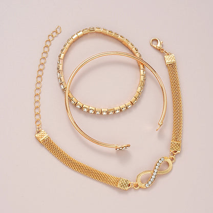 73 Pcs/Set Fashion Wide Face Earrings Necklaces Bracelets Ankles Rings Fashion Combinations Jewelry Sets For Women's Gifts NoBox