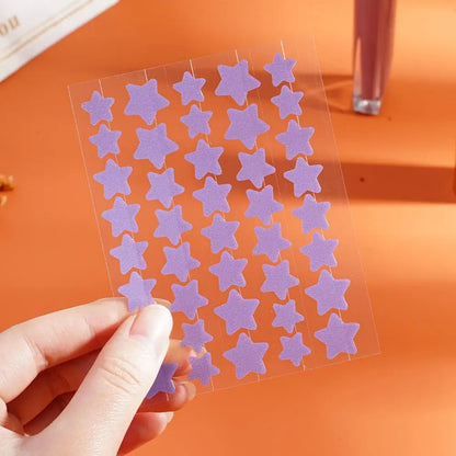 40pcs Hydrocolloid Colorful Pimple Patches Pimple Cover Sticker Star Shaped Invisible Pimple Cover Removal Pimple Patch