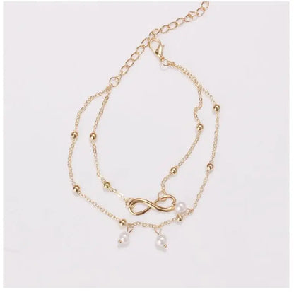 New Personalized Butterfly Pendant Anklet Summer Beach Leg Chain Handcrafted Anklet Gold And Silver Headwear Wholesale And Retai