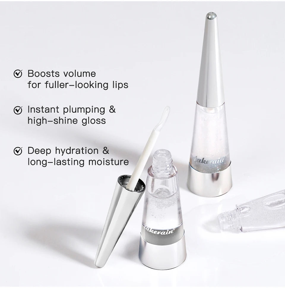 Instant Plumping Lip Oil Plump Lip Oil Hydrating Glossy Non-Drying And Non-Sticky Long-Lasting Moisture Moisturizing Lip Gloss