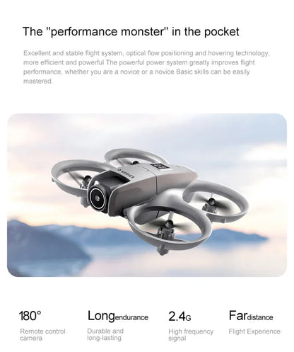 D16 Mini Drone 8K HD Dual Camera Profesional 180° Electric Adjustable GPS Positioning Obstacle avoidance Bushless UAV 2026 New