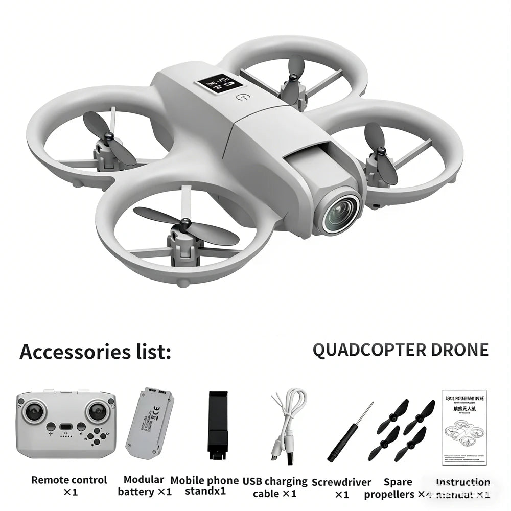 New Hot Mini Drone WIFI FPV Hover Professional 4K Camera Pocket Coloful Lights Dron Rc Plane Foldable Quadcopter RC Toys Gifts