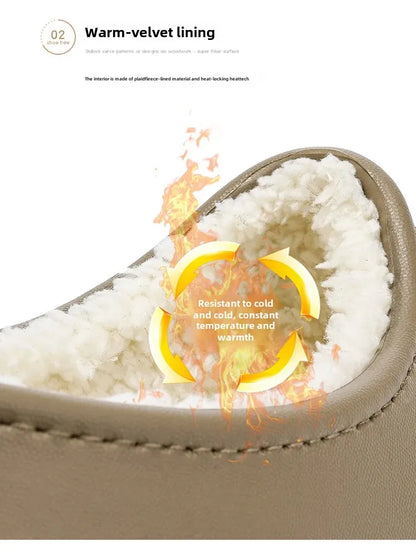 Waterproof Cotton Chef Shoes For Men Anti-Slip Work Footwear Warm Comfortable Kitchen Specialized Shoes With EVA Outsole