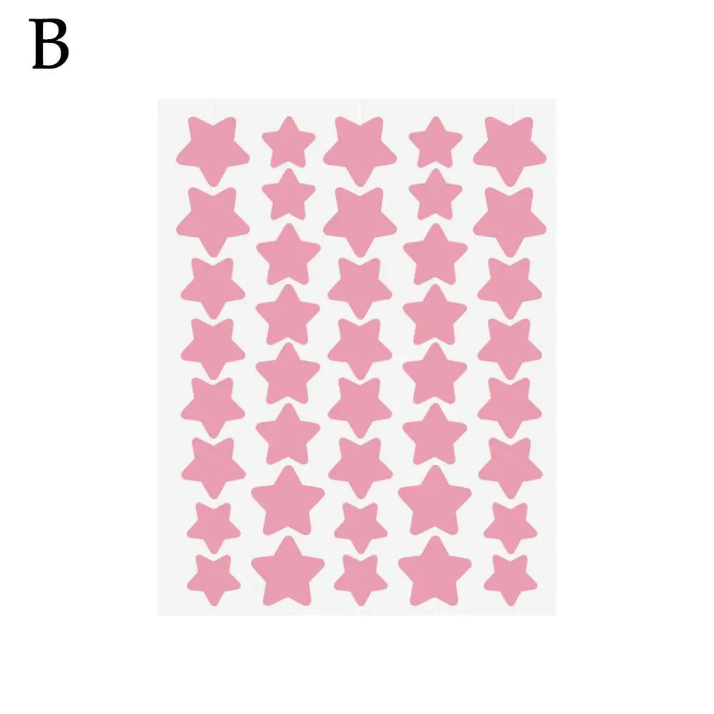 40pcs Hydrocolloid Colorful Pimple Patches Pimple Cover Sticker Star Shaped Invisible Pimple Cover Removal Pimple Patch