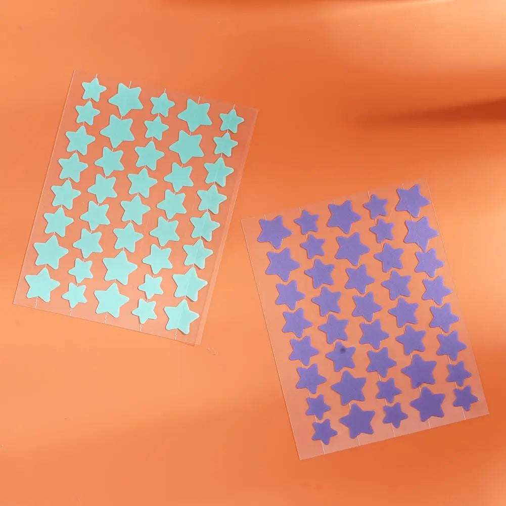 40pcs Hydrocolloid Colorful Pimple Patches Pimple Cover Sticker Star Shaped Invisible Pimple Cover Removal Pimple Patch