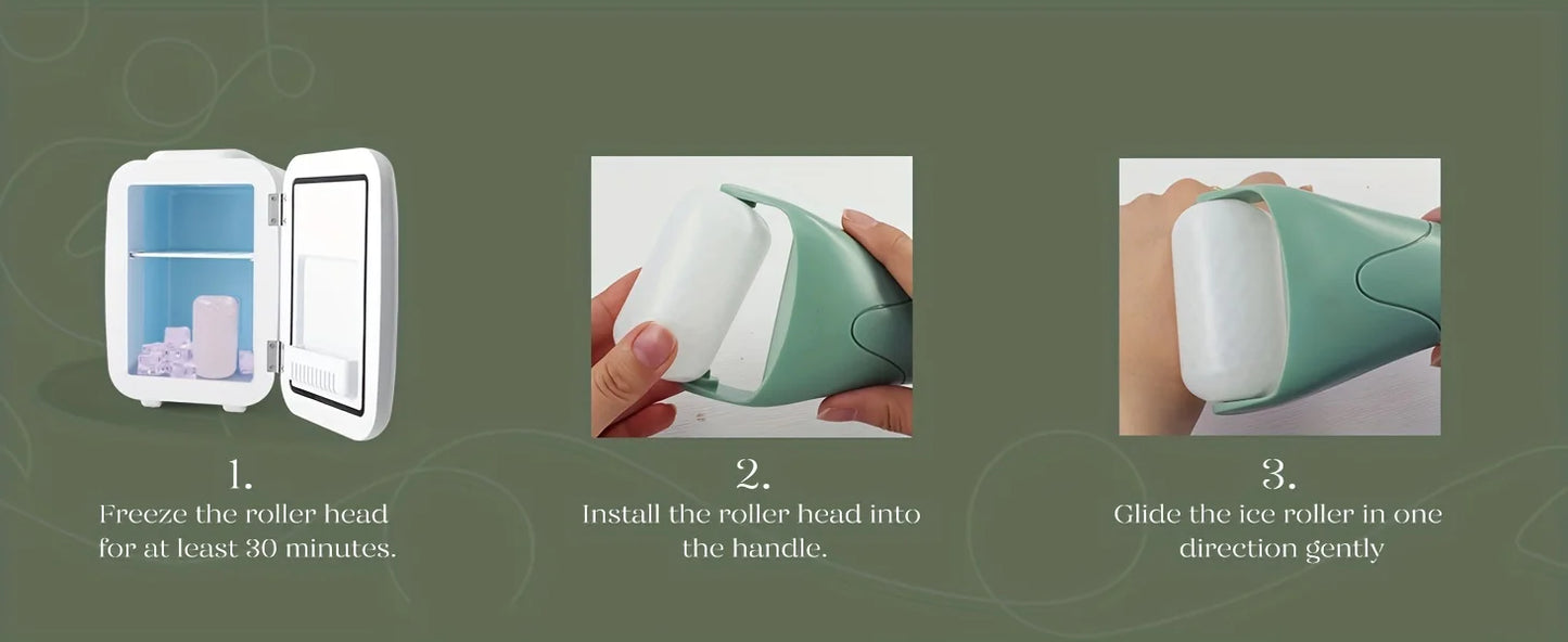 Large Ice Roller/Massager Facial Cooling Beauty Tool,Ice Roller for Face And Eye, Athome Spa,Skincare Routine,Handheld Massager