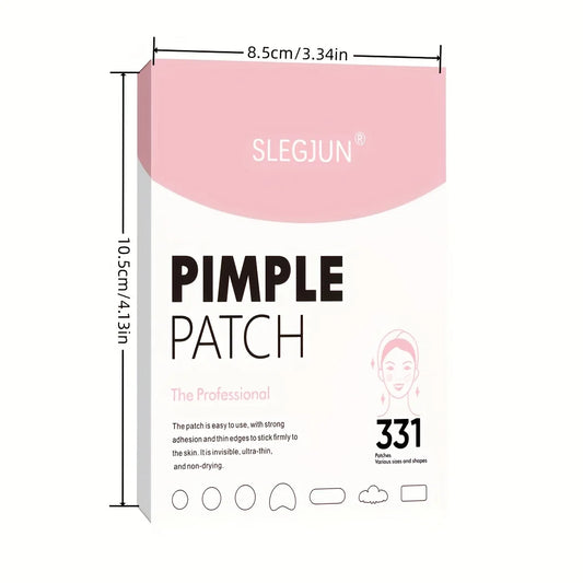 Large Pimple Patches for Face, Hydrocolloid Acne Patches, Variety Shapes Zit Covers, Moon, Strip, Square, Rectangle, Nose Strip