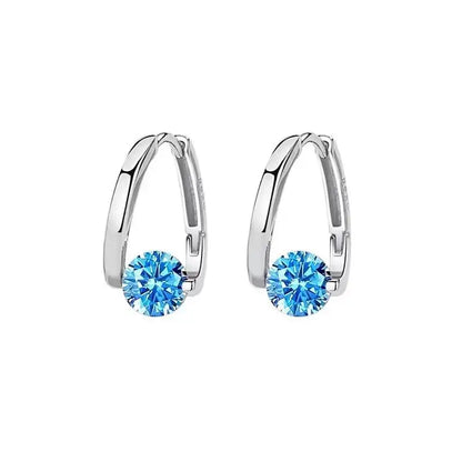 925 Silver Needle Korean Fashion Crystal Flower Earrings For Women Jewelry 2026 Trending New Luxury Zircon Flowers Stud Earrings
