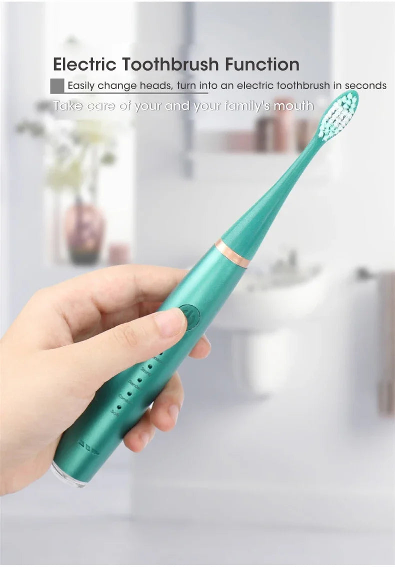 3 IN 1 Toothbrush Sonic Dental Teeth Whitening Kit Tooth Whitener Calculus Tartar Remover Tools Cleaner Stain Oral Care