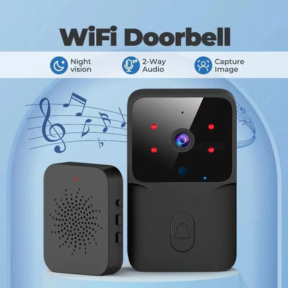 Smart Home WiFi Video Doorbell Wireless Phone Two-way Intercom System IR Night Vision Doorbell Security Door Bell Camera Monitor