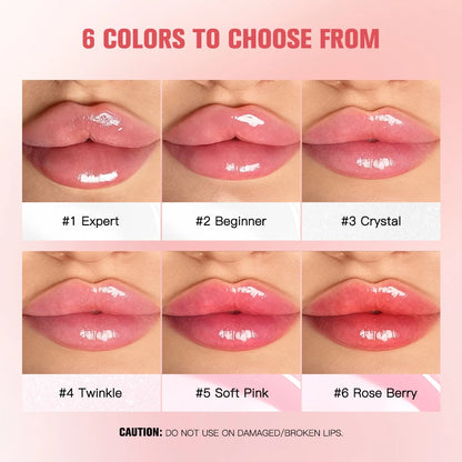 Instant Plumping Lip Oil Plump Lip Oil Hydrating Glossy Non-Drying And Non-Sticky Long-Lasting Moisture Moisturizing Lip Gloss