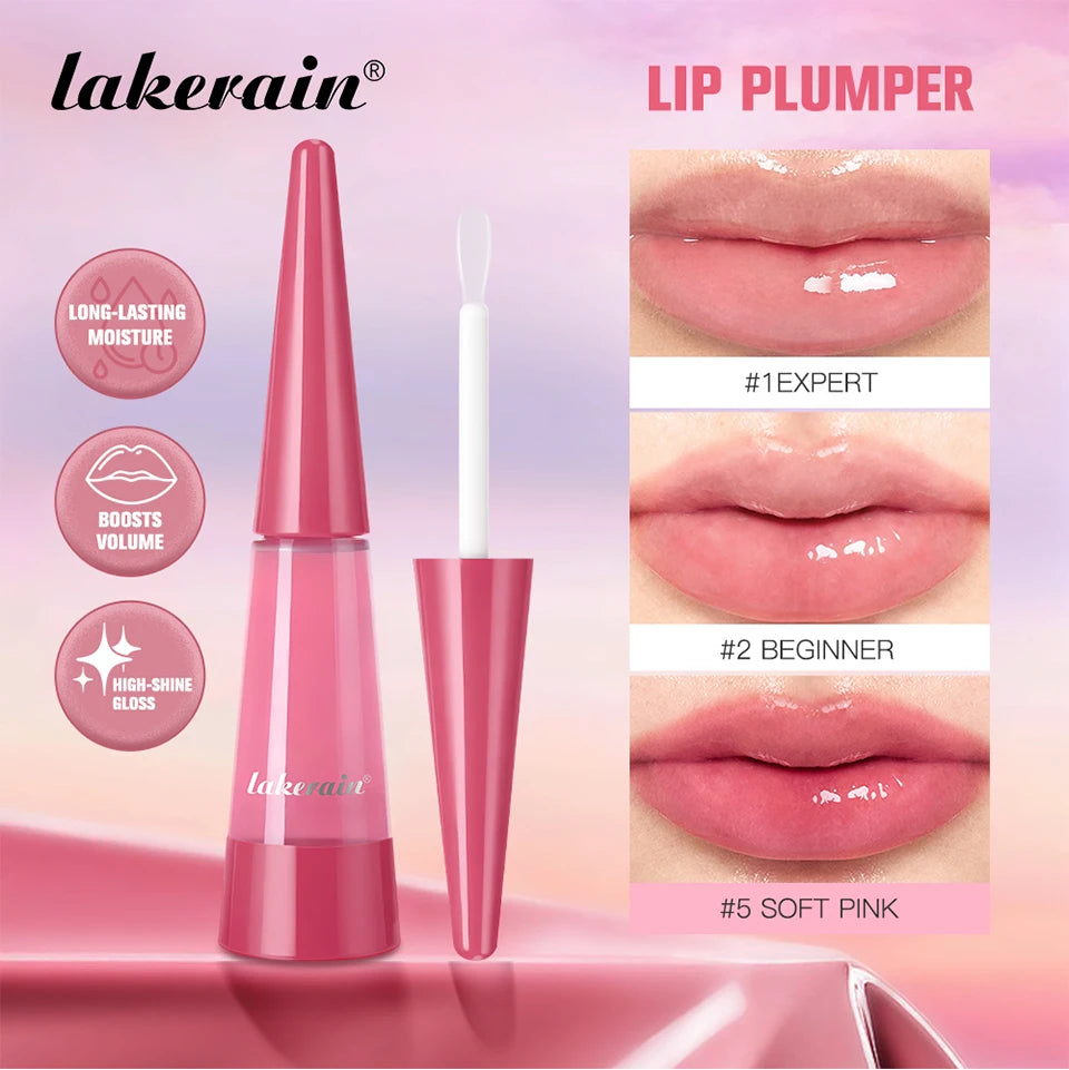 Instant Plumping Lip Oil Plump Lip Oil Hydrating Glossy Non-Drying And Non-Sticky Long-Lasting Moisture Moisturizing Lip Gloss
