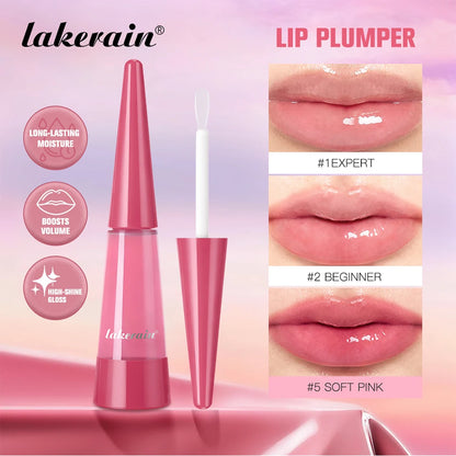 Instant Plumping Lip Oil Plump Lip Oil Hydrating Glossy Non-Drying And Non-Sticky Long-Lasting Moisture Moisturizing Lip Gloss