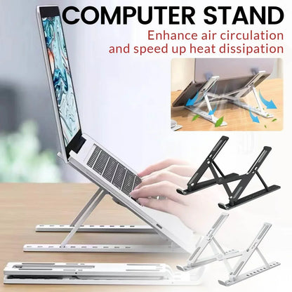 NEW Lifting Laptop Stand for Macbook Adjustable Portable Non-slip More Stabe Convenient Laptop Booster Stand