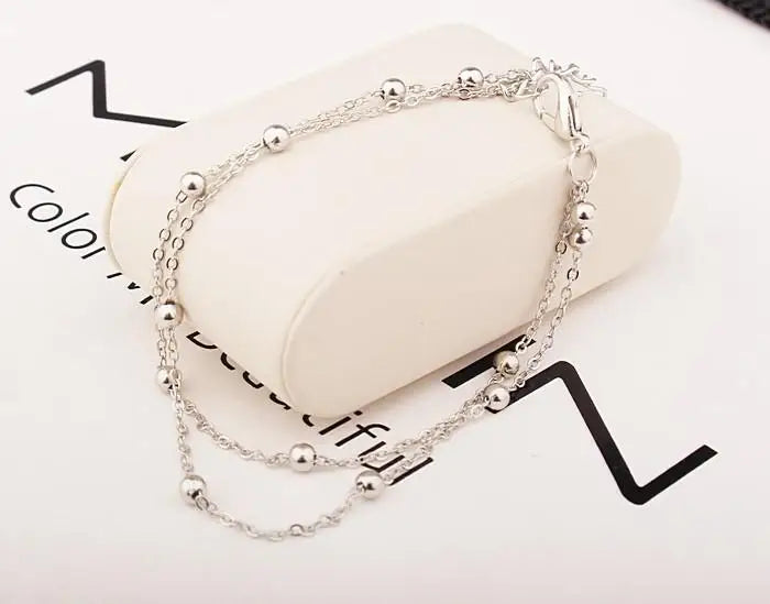 New Personalized Butterfly Pendant Anklet Summer Beach Leg Chain Handcrafted Anklet Gold And Silver Headwear Wholesale And Retai