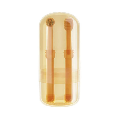 Pet Teeth Whitening Kit - Dual-Head Silicone Toothbrush & Enzymatic Paste for Dogs/Cats, Summer Oral Care Set