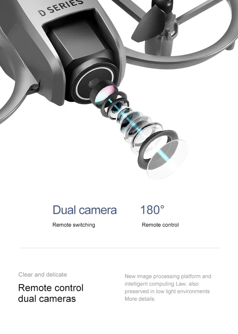 D16 Mini Drone 8K HD Dual Camera Profesional 180° Electric Adjustable GPS Positioning Obstacle avoidance Bushless UAV 2026 New