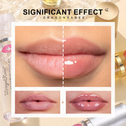 Lip Plumping Oil Moisturizes, Hydrates, and Adds Color as a Base for Lip Care. Glass Lip, Pouty Lips, Glossy Mirror-Like, Gentle, Colorless Lip Oil
