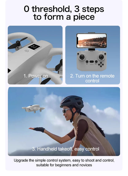 T3/GT3 Dual Camera 68g Mini 6k/8k Drone Obstacle Avoidance FPV With LED Light GT3 Optical Flow Electric Camera 360 Flip Drone