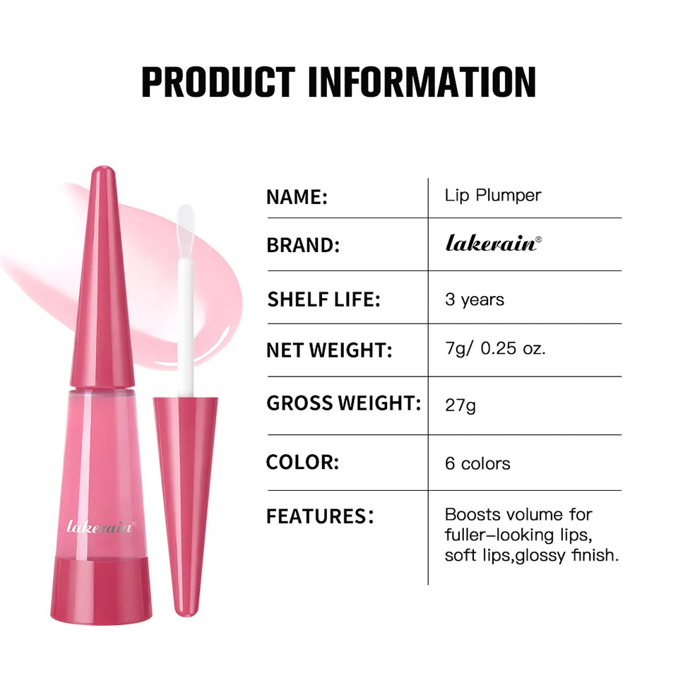 Instant Plumping Lip Oil Plump Lip Oil Hydrating Glossy Non-Drying And Non-Sticky Long-Lasting Moisture Moisturizing Lip Gloss