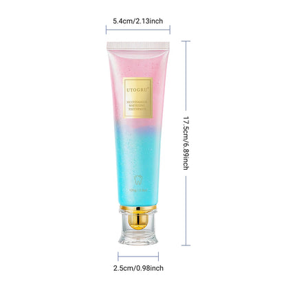 Teeth Whitening Toothpaste Effectively Removes Tea, Coffee, and Wine Stains Fresh Breath Toothpaste for Sensitive Teeth 3 Pack
