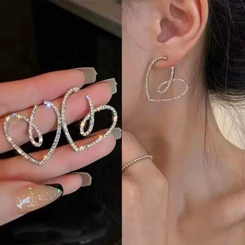925 Silver Needle Korean Fashion Crystal Flower Earrings For Women Jewelry 2026 Trending New Luxury Zircon Flowers Stud Earrings