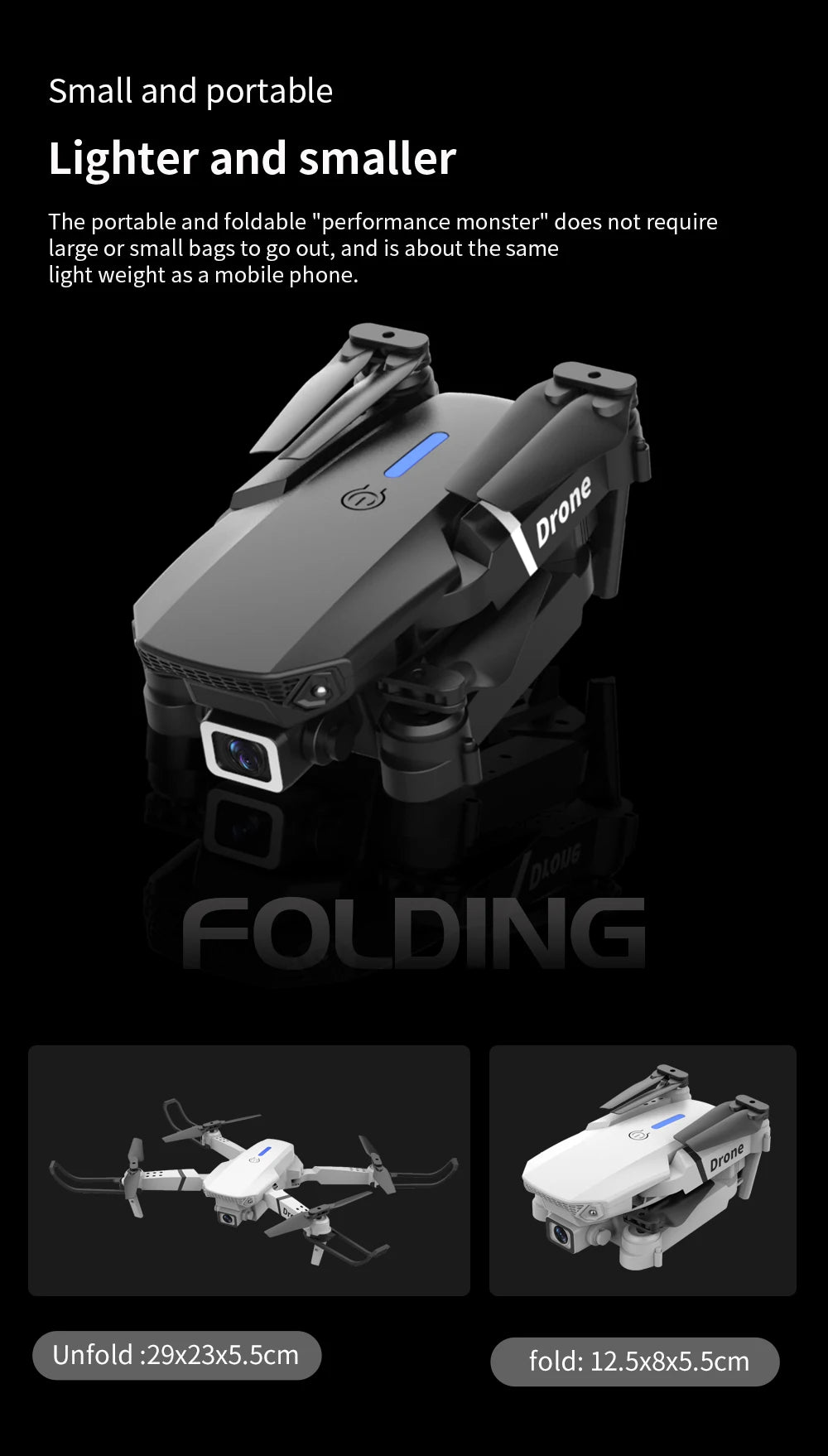 2026 RC Foldable Quadcopter Dron Helicopter Toys Gift E88 Pro WIFI FPV Drone Wide Angle Mini Drone with Height Hold