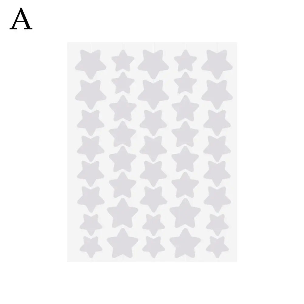 40pcs Hydrocolloid Colorful Pimple Patches Pimple Cover Sticker Star Shaped Invisible Pimple Cover Removal Pimple Patch