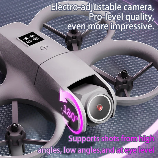 New Hot Mini Drone WIFI FPV Hover Professional 4K Camera Pocket Coloful Lights Dron Rc Plane Foldable Quadcopter RC Toys Gifts
