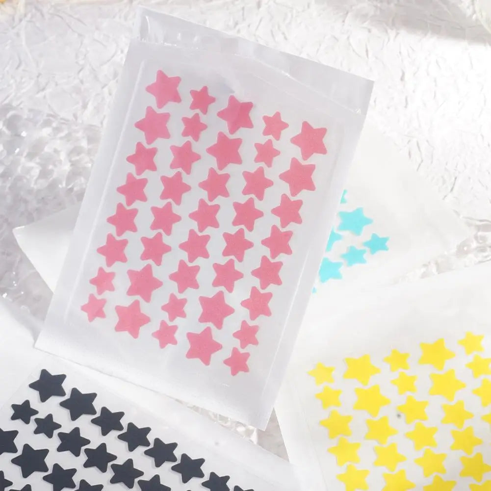 40pcs Hydrocolloid Colorful Pimple Patches Pimple Cover Sticker Star Shaped Invisible Pimple Cover Removal Pimple Patch