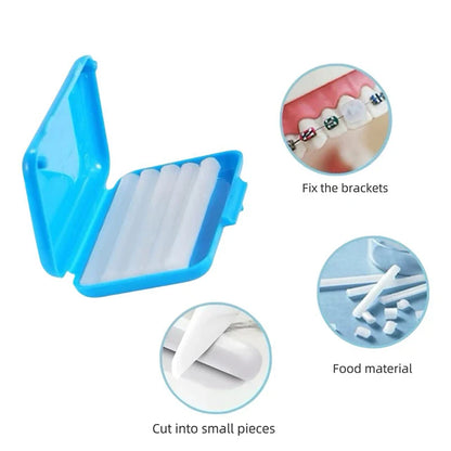 8pcs Orthodontic Oral Care Kit Dental Teeth Cleaning Whitening Tool Portable Travel Interdental Brush Mirror Floss Thread Suit