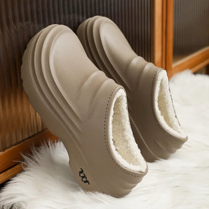 Waterproof Cotton Chef Shoes For Men Anti-Slip Work Footwear Warm Comfortable Kitchen Specialized Shoes With EVA Outsole