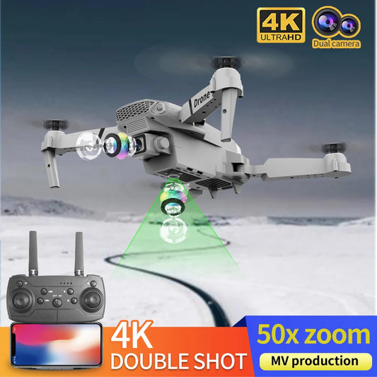2026 RC Foldable Quadcopter Dron Helicopter Toys Gift E88 Pro WIFI FPV Drone Wide Angle Mini Drone with Height Hold