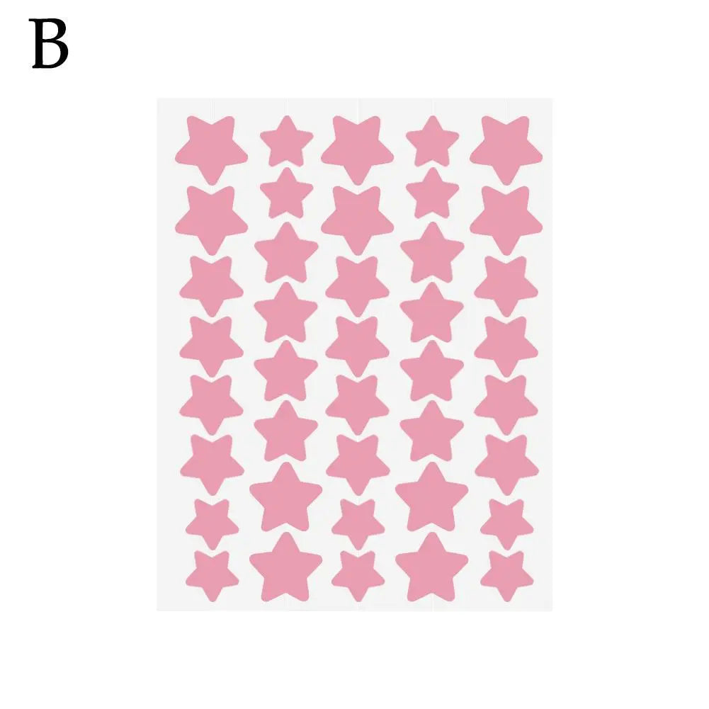 40pcs Hydrocolloid Colorful Pimple Patches Pimple Cover Sticker Star Shaped Invisible Pimple Cover Removal Pimple Patch