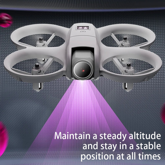 New Hot Mini Drone WIFI FPV Hover Professional 4K Camera Pocket Coloful Lights Dron Rc Plane Foldable Quadcopter RC Toys Gifts