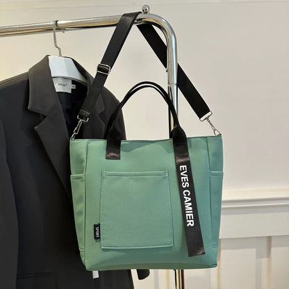 Homefish 2024 New Casual Tote Large Capacity ShoulderBag Nylon Waterproof Handbag Simple Fashion Messenger Bags for Schoolgirl