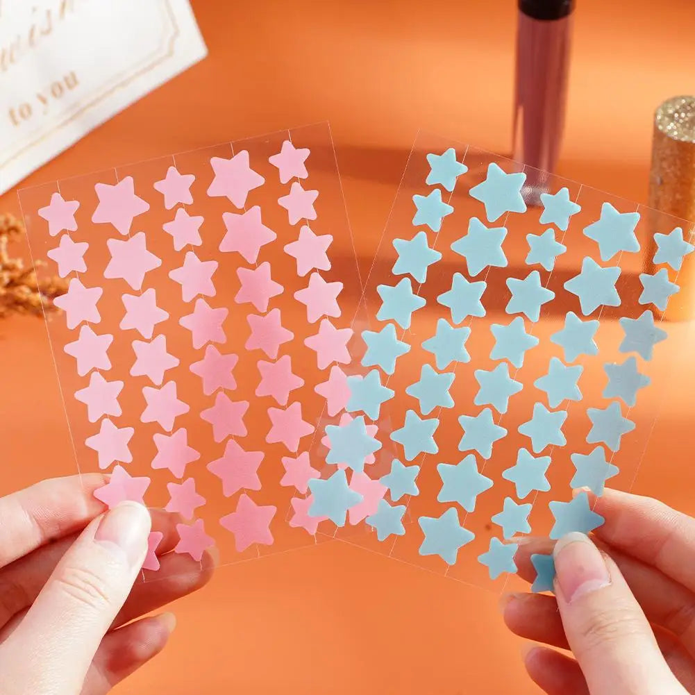 40pcs Hydrocolloid Colorful Pimple Patches Pimple Cover Sticker Star Shaped Invisible Pimple Cover Removal Pimple Patch