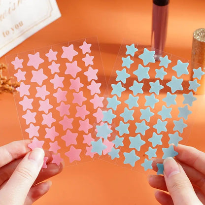 40pcs Hydrocolloid Colorful Pimple Patches Pimple Cover Sticker Star Shaped Invisible Pimple Cover Removal Pimple Patch